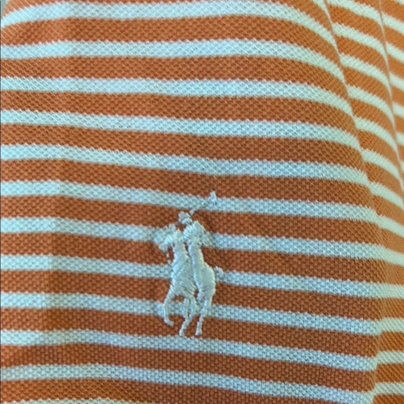 Polo by Ralph Lauren Orange Polo Shirt with Stripes - Picture 5 of 5